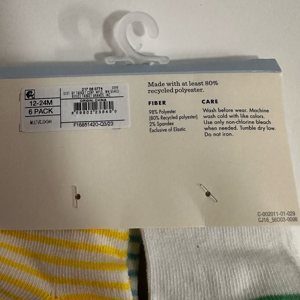 🧦 NWT Cat & Jack 6pk Kids Low-Cut Socks - Weekdays (6-12 Months) 🧦 - Picture 4 of 8